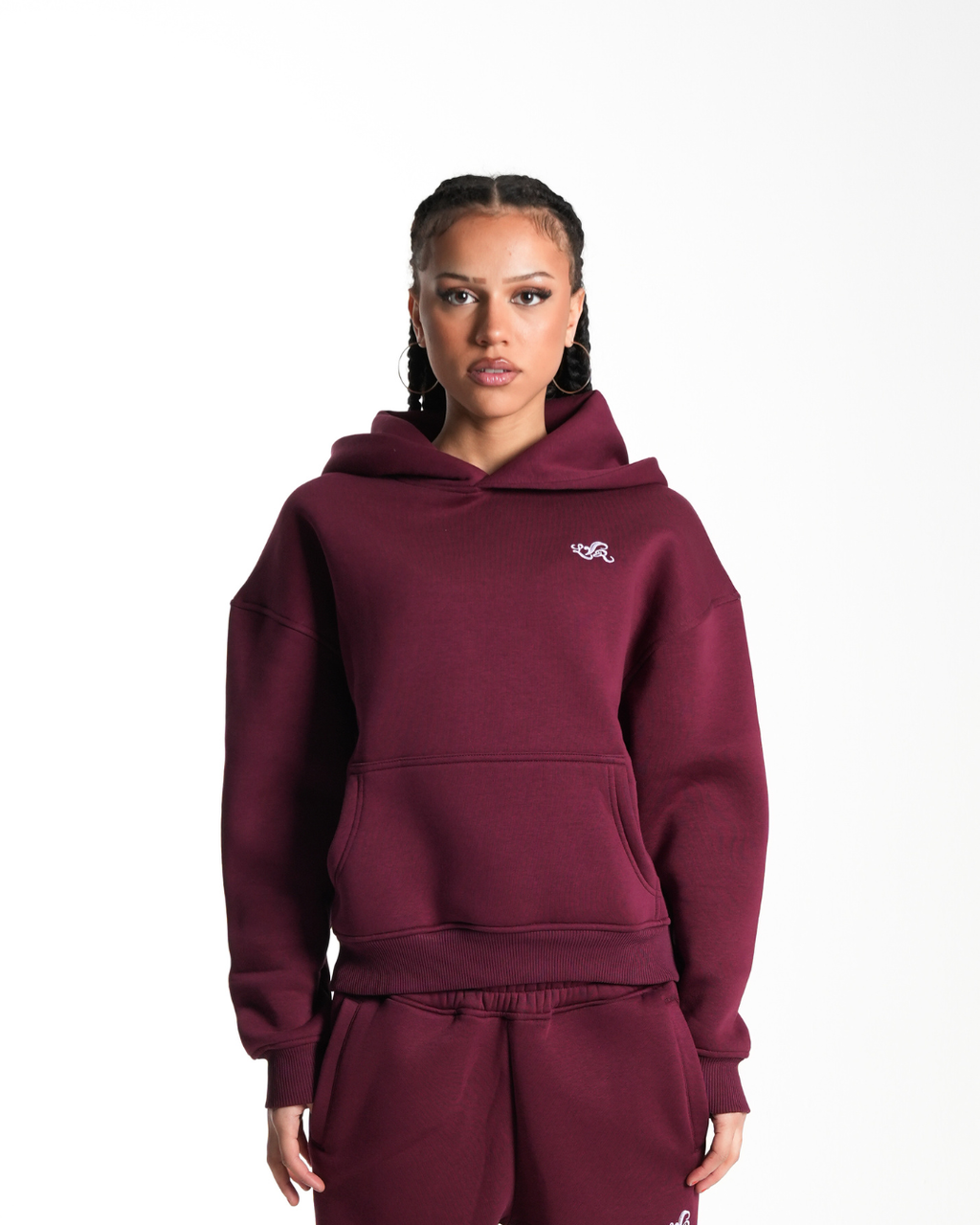 D2D HOODIE BORDEAUX