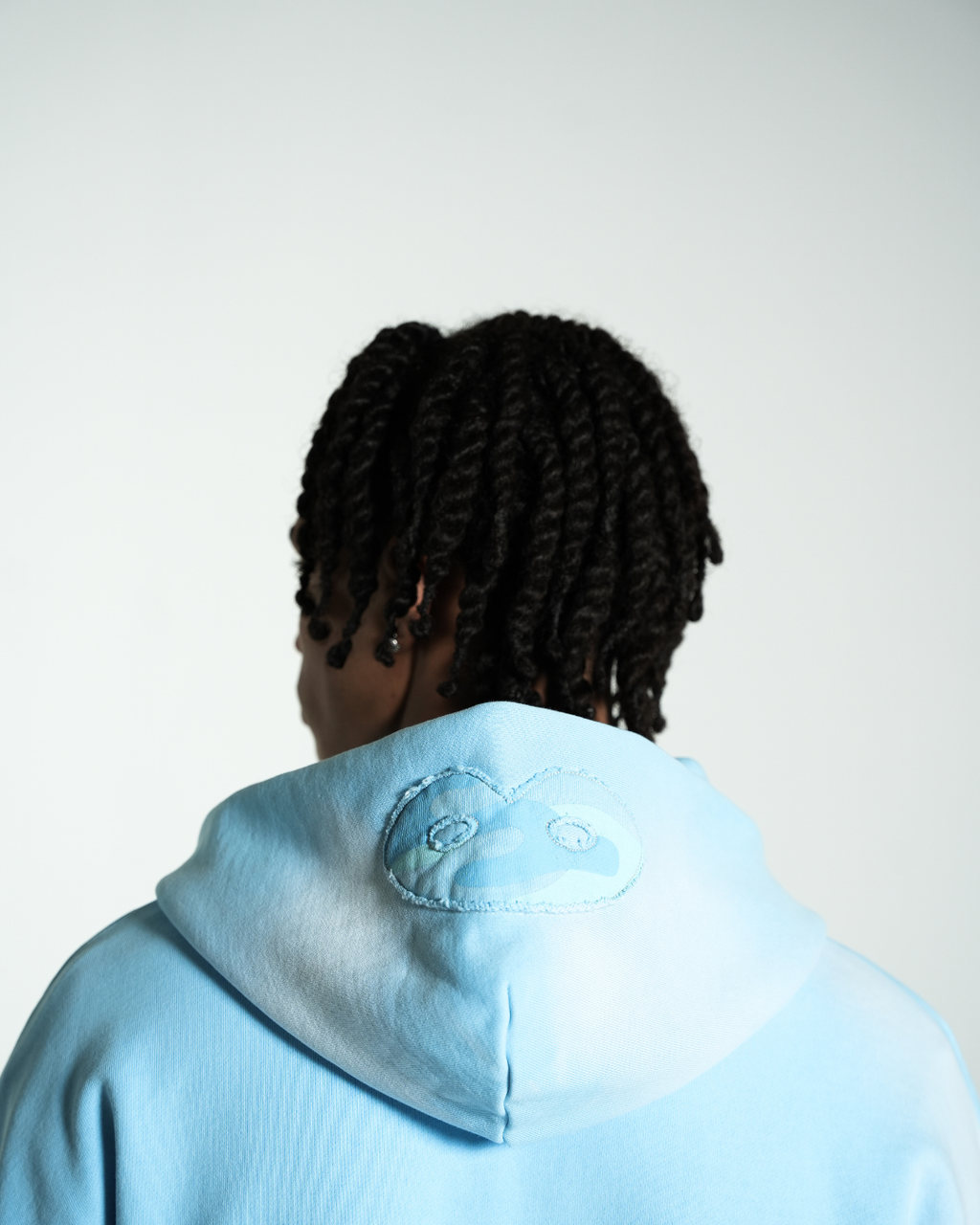 UNISEX HOODIE WASHED BLUE