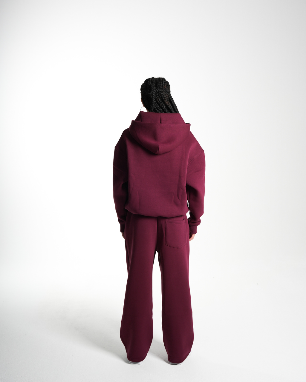 D2D HOODIE BORDEAUX