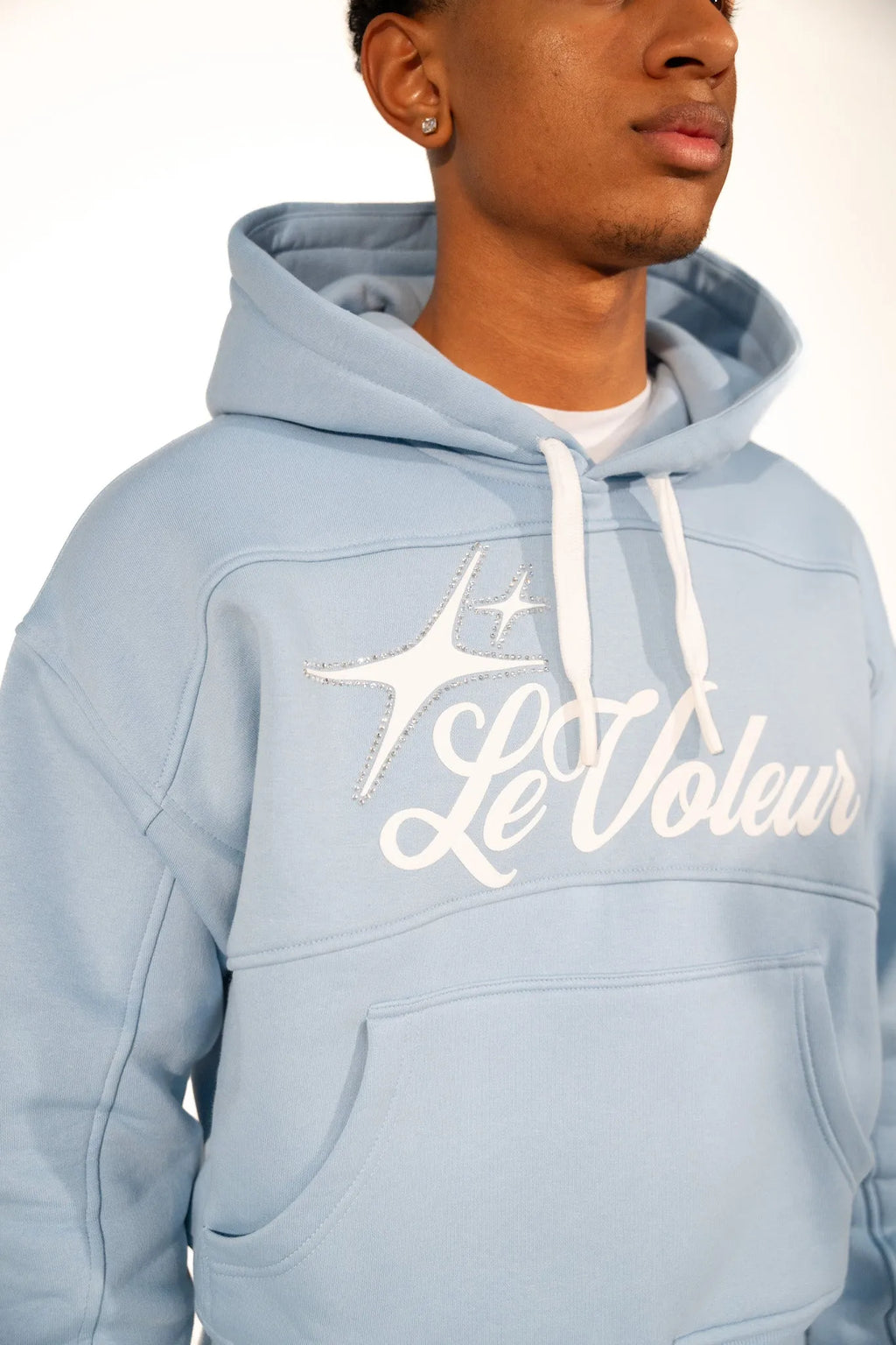LT2 BABYBLUE HOODIE - LeVoleur