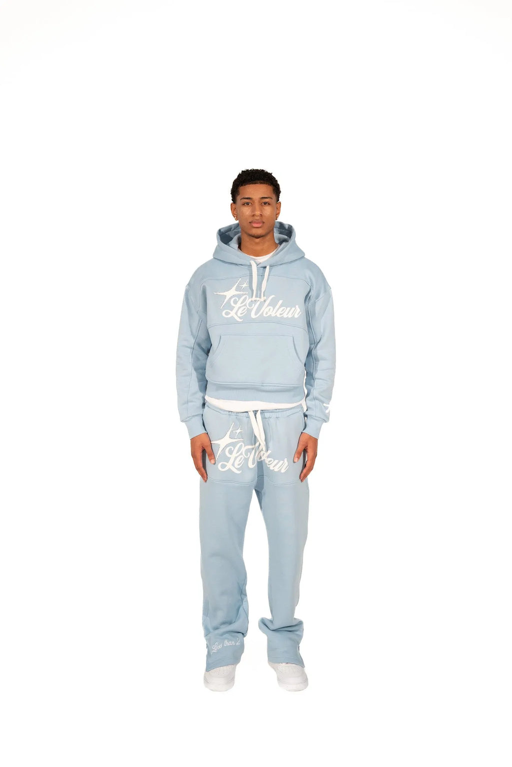 LT2 BABYBLUE HOODIE - LeVoleur